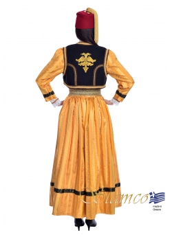 Παραδοσιακή Φορεσιά της Καστοριάς με Κεντημένο Γιλέκο 