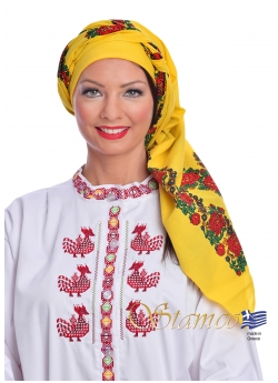 Παραδοσιακό Μαντήλι Βαμβακερό από την Ρόδο και Κω