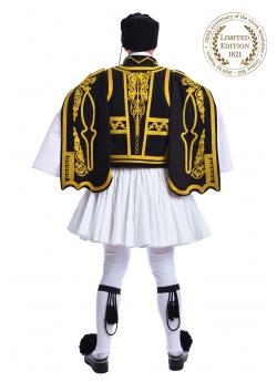 Παραδοσιακή Φορεσιά Εύζωνας Μαύρος-Χρυσός Κεντημένος