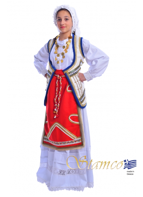Παραδοσιακή Φορεσιά Ρούμελη Φθιώτιδα Κορίτσι 