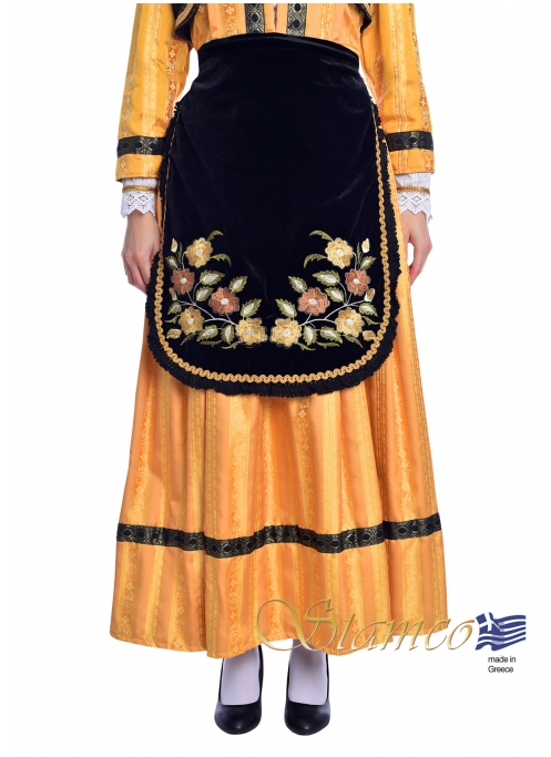 Ποδιά με Κεντημένα Λουλούδια 