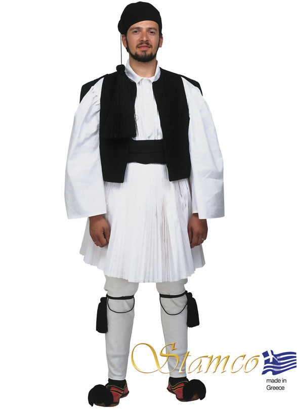 Παραδοσιακή Φορεσία Τσολιασ  Μαυροσ